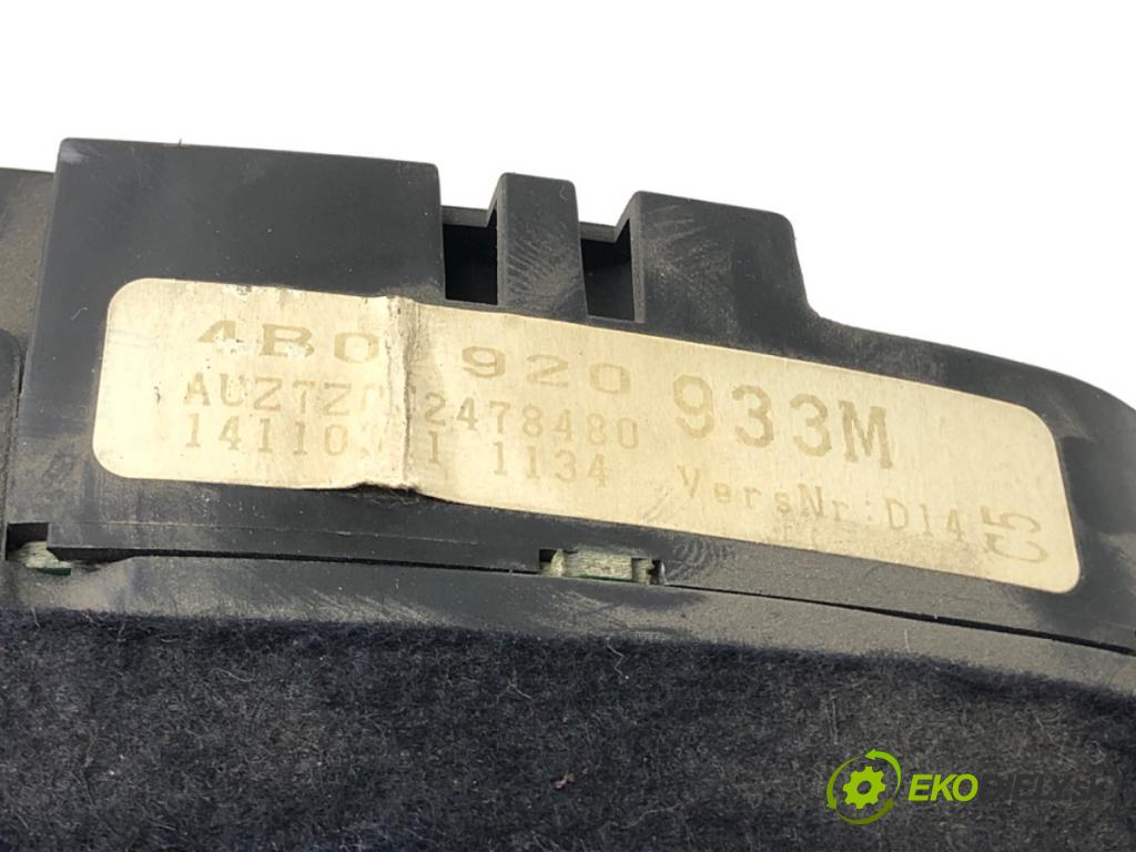 AUDI A6 C5 Avant (4B5) 1997 - 2005    2.5 TDI 132 kW [180 KM] olej napędowy 2000 - 2005  Prístrojovka 4B0920933M (Prístrojové dosky, displeje)