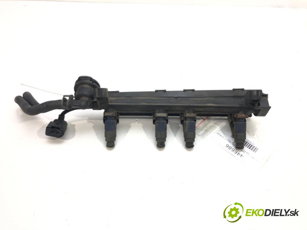 VW BORA I (1J2) 1998 - 2013    2.0 85 kW [115 KM] benzyna 1998 - 2013  Lišta vstrekovacia Vstrekovacie ventily 06A906031C (Vstrekovacie lišty)