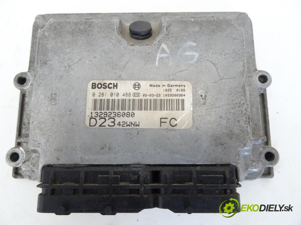 FIAT DUCATO Autobus (244_) 2002 - 2022    2.3 JTD 81 kW [110 KM] olej napędowy 2002 - 2022  Modul Riadiaca jednotka 0281010488 (Ostatné)