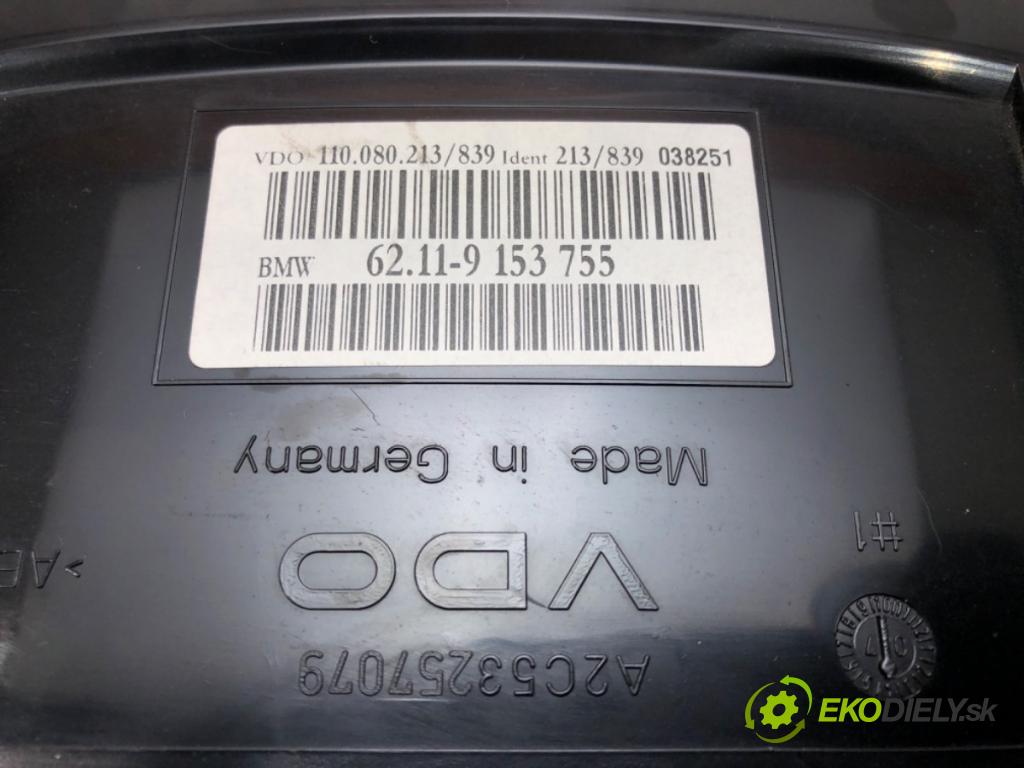 BMW 5 (E60) 2001 - 2010    520 d 120 kW [163 KM] olej napędowy 2005 - 2009  Prístrojovka 9153755 (Prístrojové dosky, displeje)