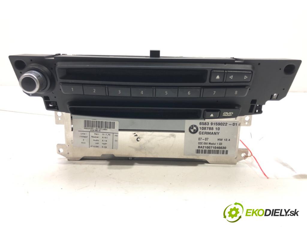BMW 5 (E60) 2001 - 2010    520 d 120 kW [163 KM] olej napędowy 2005 - 2009  RADIO 9159022 (Audio zariadenia)