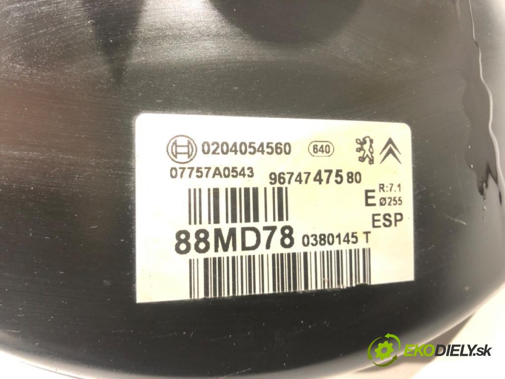CITROEN C4 II (NC_) 2009 - 2022    1.6 VTi 120 88 kW [120 KM] benzyna 2009 - 2016  Posilovač Pumpa brzdová 9674747580 (Posilňovače bŕzd)