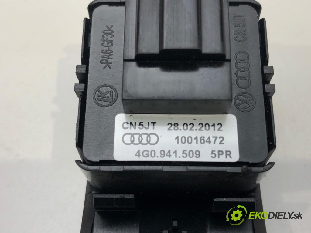 AUDI A6 C7 (4G2, 4GC) 2010 - 2018    3.0 TDI 150 kW [204 KM] olej napędowy 2010 - 2018  Spínač svetiel výstražných (núdzových) 4G0941509 (Prepínače, spínače, tlačidlá a ovládače kúrenia)