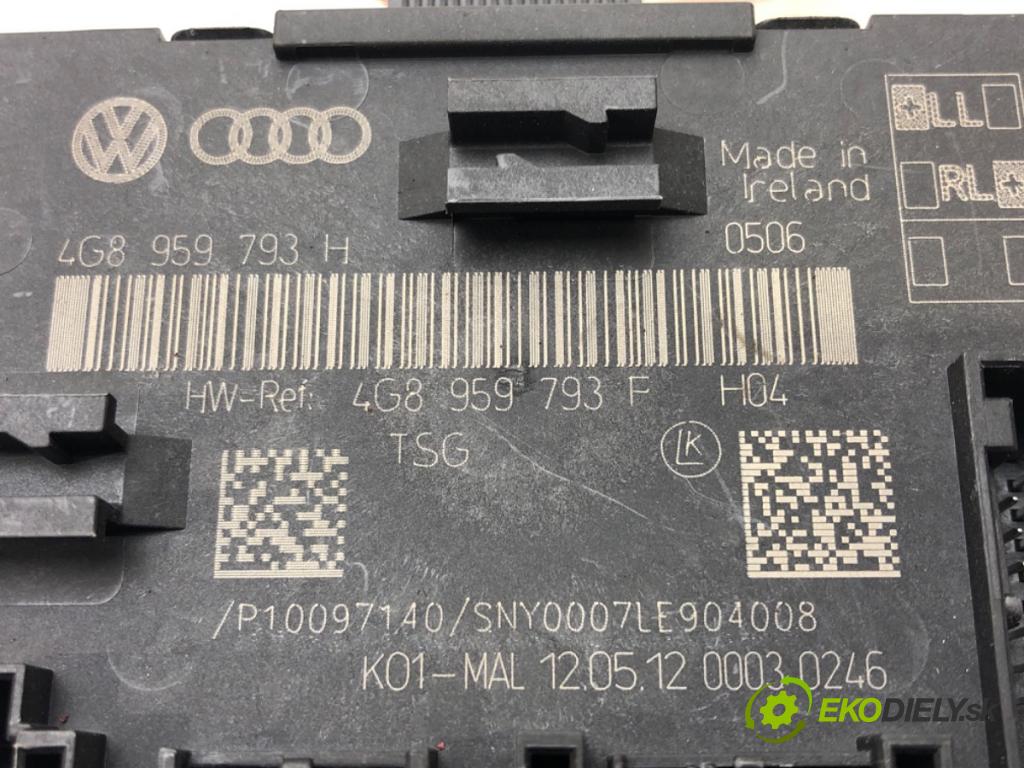 AUDI A6 C7 (4G2, 4GC) 2010 - 2018    3.0 TDI 150 kW [204 KM] olej napędowy 2010 - 2018  Modul Riadiaca jednotka Dvere predný VLAK: 4G8959793H