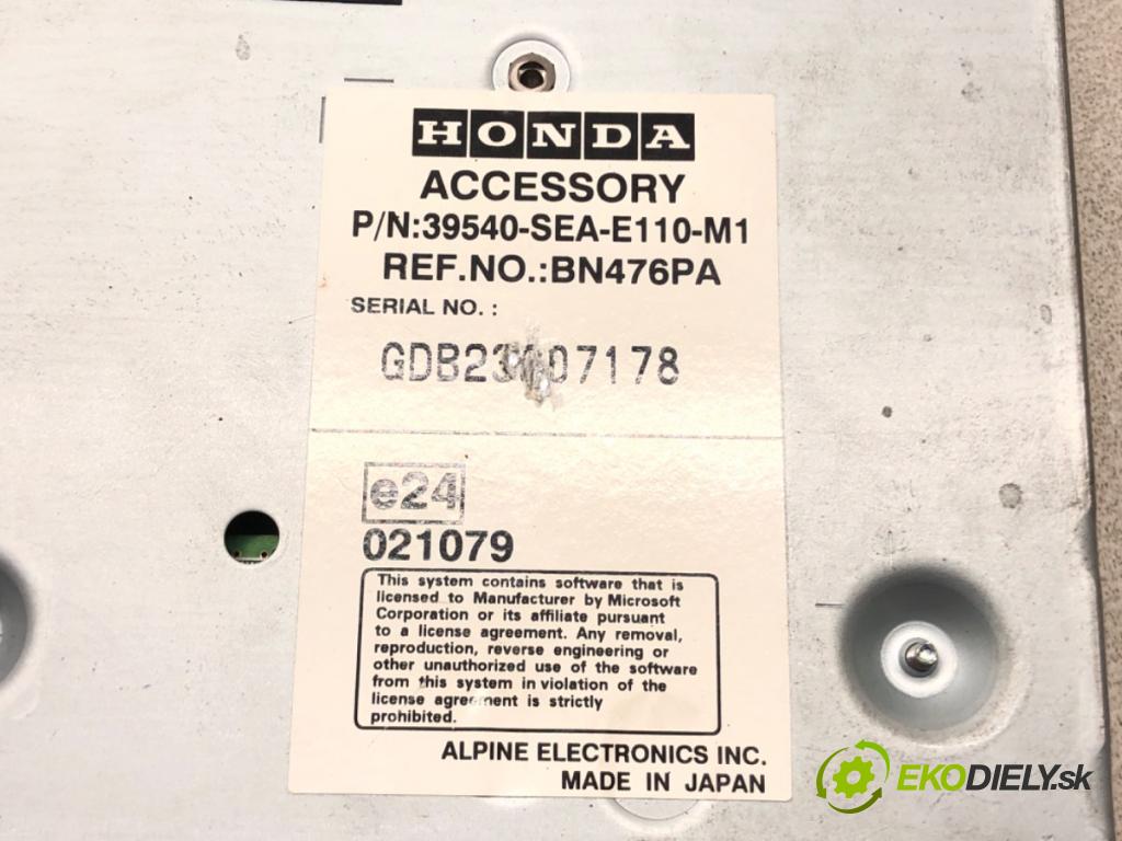 HONDA ACCORD VII (CL, CN) 2003 - 2012    2.2 i-CTDi (CN1) 103 kW [140 KM] olej napędowy 200  čítač navigácie 39540-SEA-E110-M1 (Ostatné)