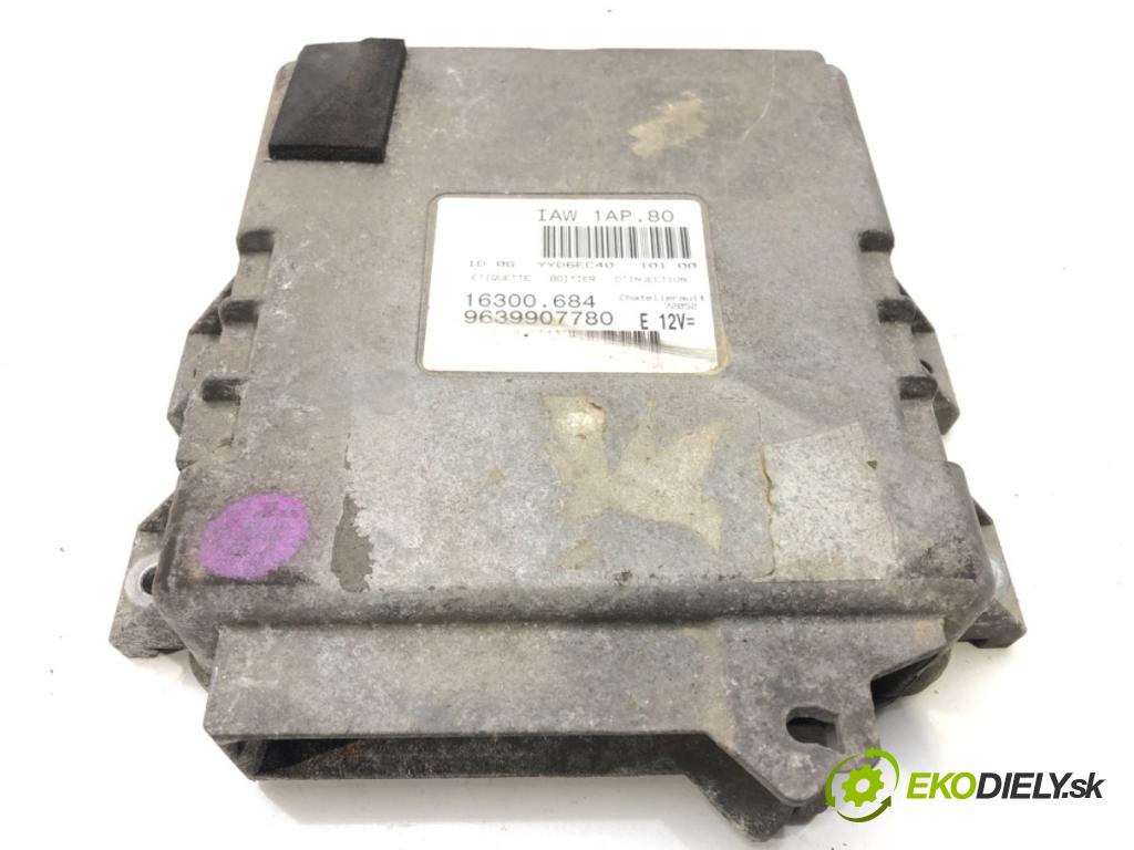 PEUGEOT 206 liftback (2A/C) 1998 - 2012    1.1 i 44 kW [60 KM] benzyna 1998 - 2007  riadiaca jednotka Motor 9639907780 (Riadiace jednotky)