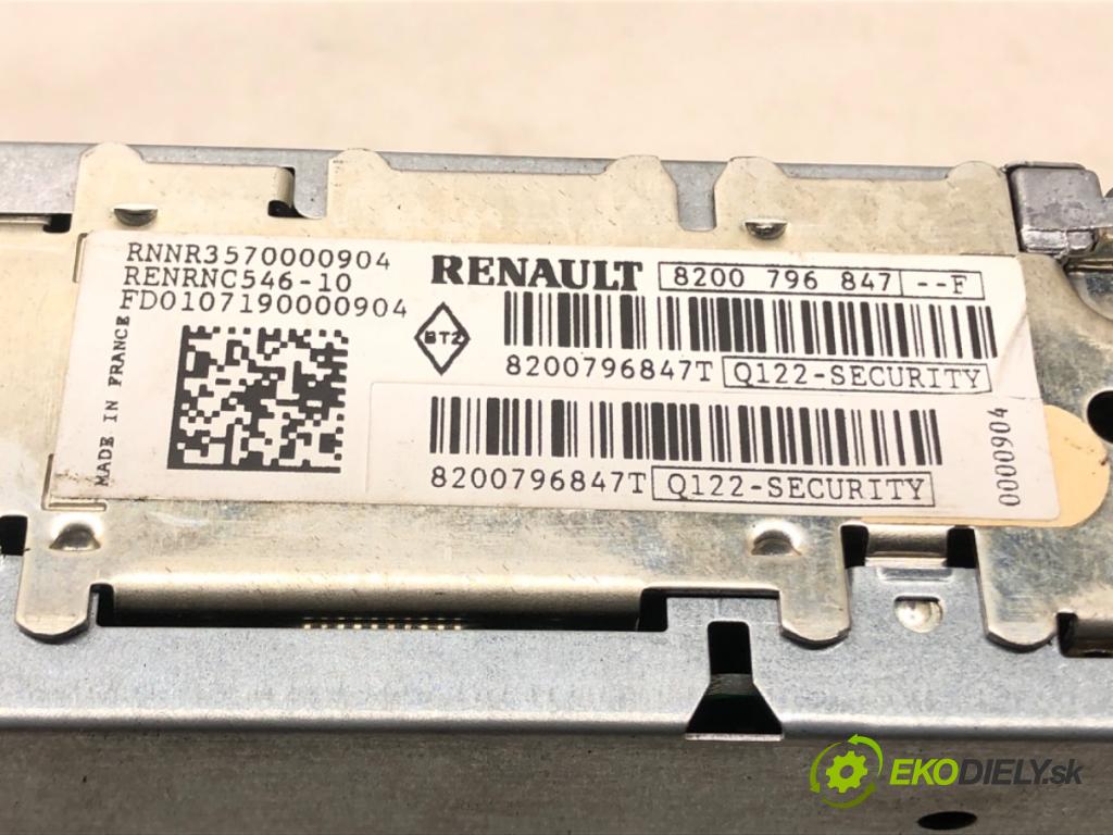 RENAULT GRAND SCÉNIC II (JM0/1_) 2004 - 2009    2.0 99 kW [135 KM] benzyna 2004 - 2009  RADIO 8200796847T (Audio zariadenia)