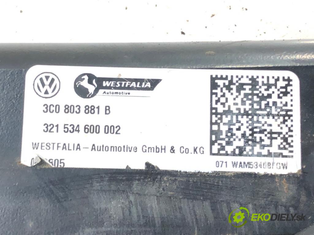 VW PASSAT B6 Variant (3C5) 2005 - 2011    2.0 TDI 103 kW [140 KM] olej napędowy 2005 - 2009  Hák ťažné zariadenie 3C0803881B (Ťažné zariadenia)