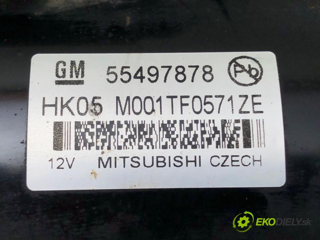 OPEL ASTRA K Sports Tourer (B16) 2015 - 2022    1.6 CDTi (35) 100 kW [136 KM] olej napędowy 2015 -  Štartér 55497878 (Štartéry)