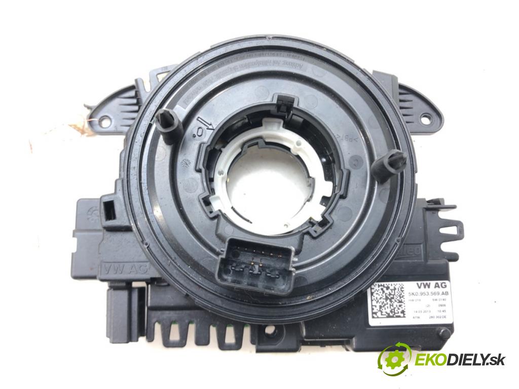 VW PASSAT B7 Variant (365) 2010 - 2015    2.0 TDI 103 kW [140 KM] olej napędowy 2010 - 2014  kroužek slimák airbag 5K0953569AB (Airbagy)