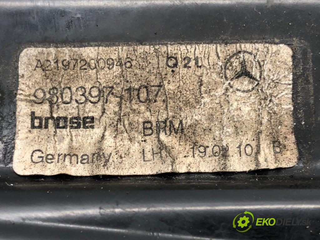 MERCEDES-BENZ CLS (C219) 2004 - 2011    CLS 350 (219.356) 200 kW [272 KM] benzyna 2004 - 2  mechanismus okna přední část levý A2197200946