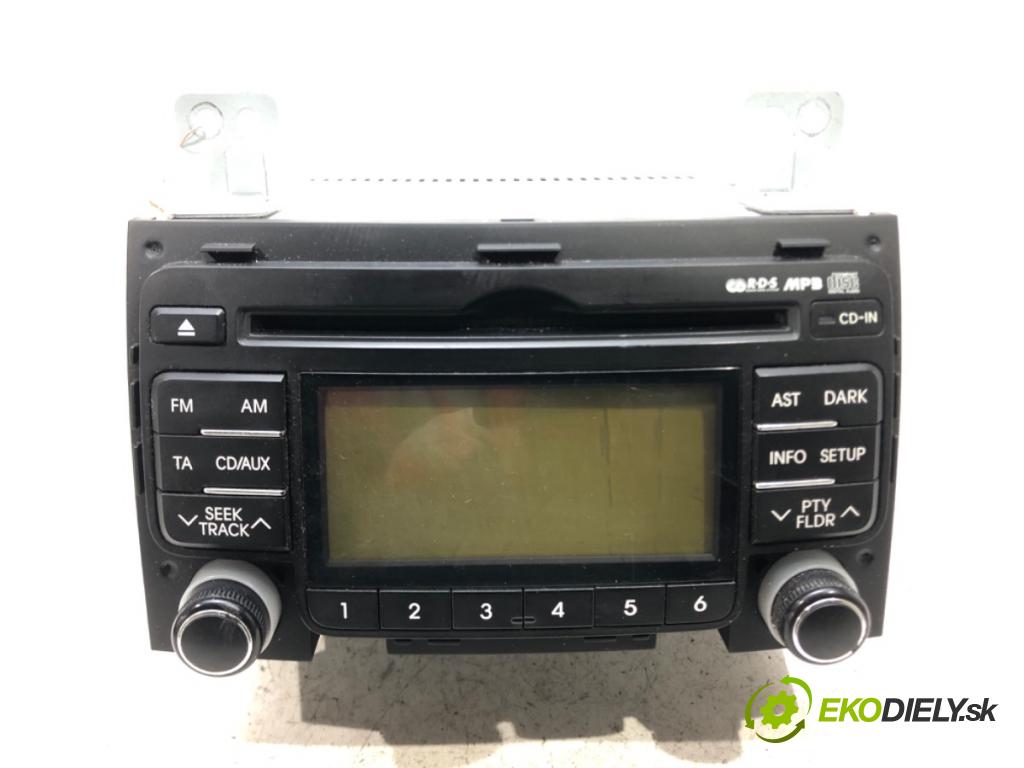 HYUNDAI i30 (FD) 2007 - 2012    1.6 CRDi 66 kW [90 KM] olej napędowy 2007 - 2011  RADIO 96160-2L200 (Audio zariadenia)