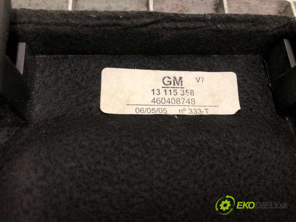 OPEL MERIVA A nadwozie wielkoprzestrzenne (MPV) (X03) 2003 - 2010    1.6 16V (E75) 74 kW [100 KM] benzyna 2003 - 2006  Pláto zadná  (Pláta zadné)