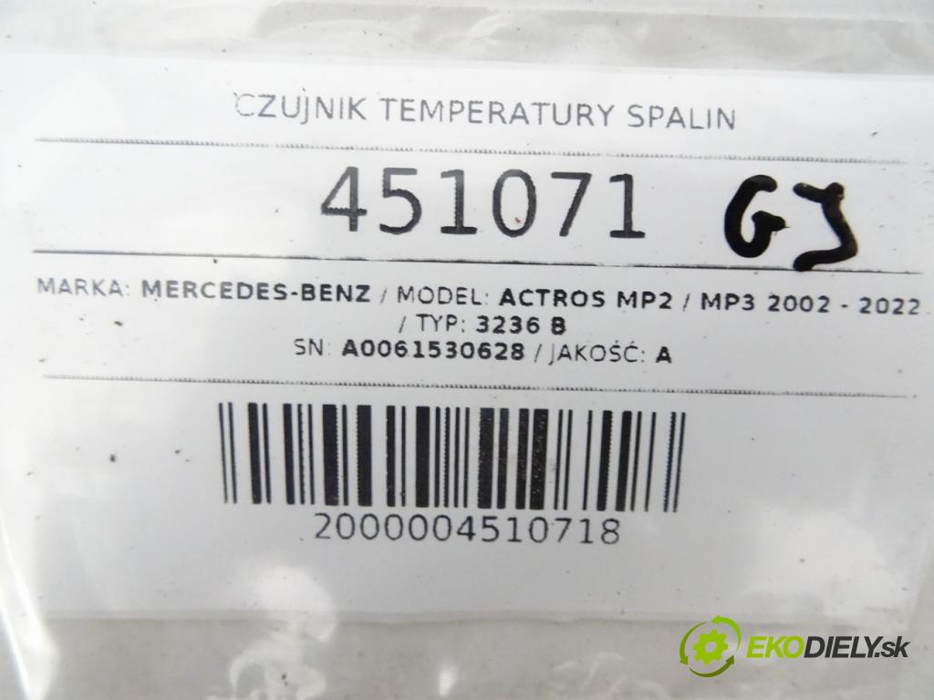 MERCEDES-BENZ ACTROS MP2 / MP3 2002 - 2022 3236 B Snímač teploty spalín A0061530628 (Snímače)