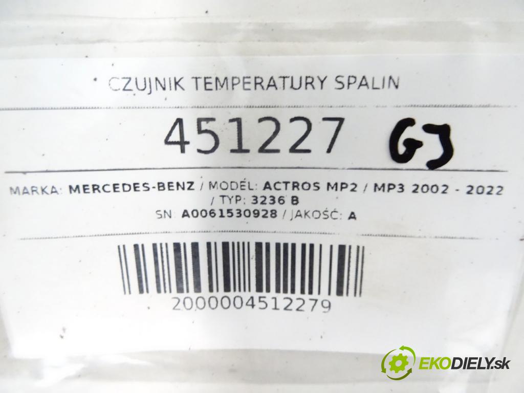 MERCEDES-BENZ ACTROS MP2 / MP3 2002 - 2022 3236 B Snímač teploty spalín A0061530928 (Snímače)