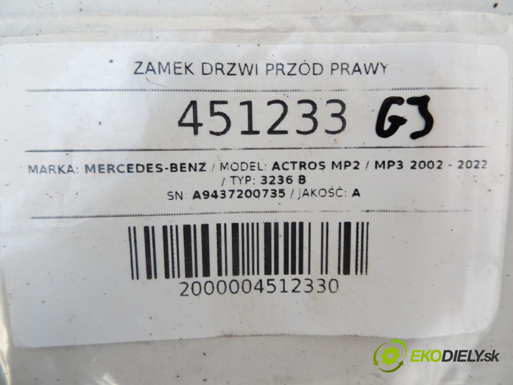 MERCEDES-BENZ ACTROS MP2 / MP3 2002 - 2022    3236 B  zámok dveře přední část pravý A9437200735