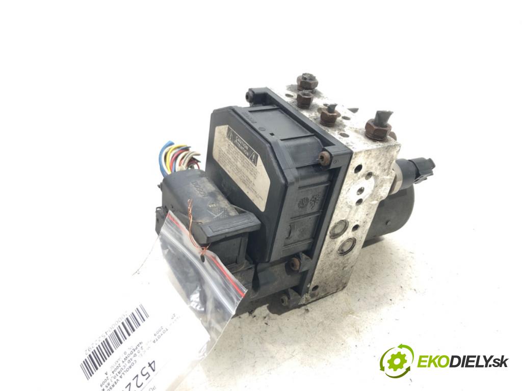 TOYOTA COROLLA Verso (ZER_, ZZE12_, R1_) 2004 - 2009    2.0 D-4D (CUR10_) 85 kW [116 KM] olej napędowy 200  Pumpa ABS 0265950130 (Pumpy ABS)
