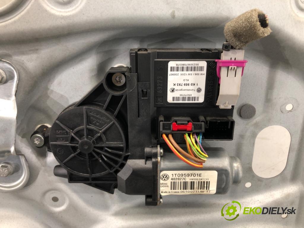 VW TOURAN (1T1, 1T2) 2003 - 2010    1.9 TDI 77 kW [105 KM] olej napędowy 2003 - 2010  mechanismus okna přední část levý 1T0959701E