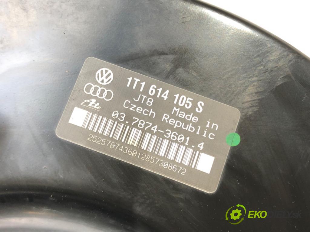 VW TOURAN (1T1, 1T2) 2003 - 2010    1.9 TDI 77 kW [105 KM] olej napędowy 2003 - 2010  Posilovač Pumpa brzdová 1T1614105S (Posilňovače bŕzd)