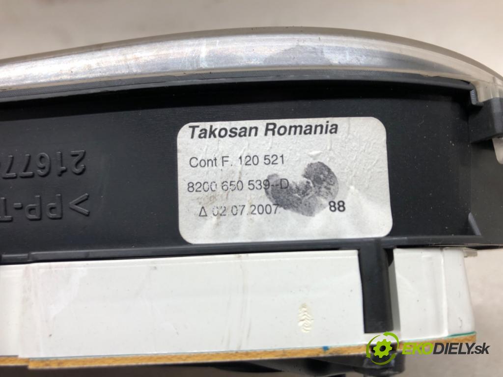 DACIA LOGAN (LS_) 2004 - 2022    1.6 (LSOB, LSOD, LSOF, LSOH) 64 kW [87 KM] benzyna  Prístrojovka 8200650539 (Prístrojové dosky, displeje)