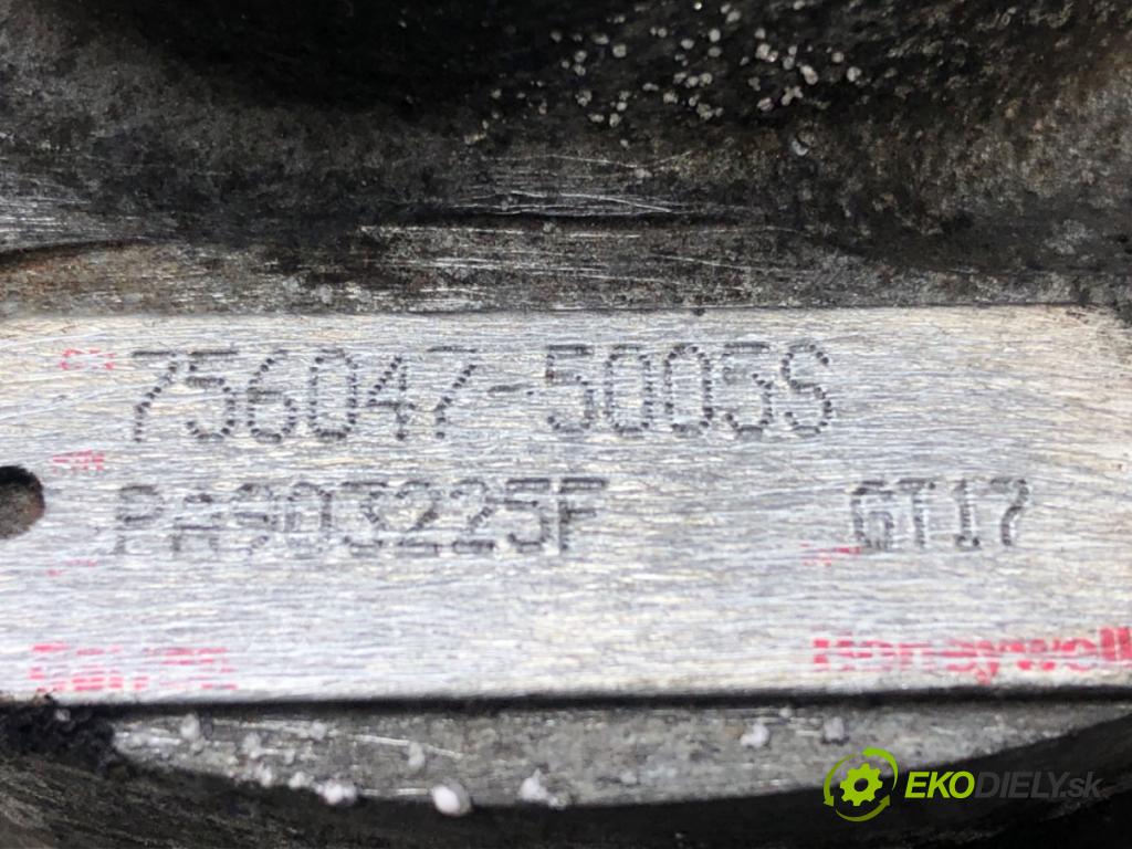 PEUGEOT 407 SW (6E_) 2004 - 2011    2.0 HDi 135 100 kW [136 KM] olej napędowy 2004 - 2  Turbodúchadlo,turbo 756047-5005S (Turbodúchadlá (kompletné))