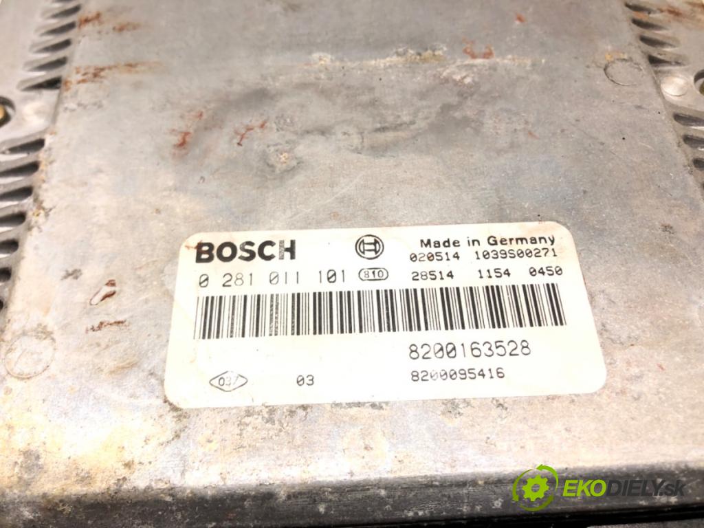 RENAULT LAGUNA II (BG0/1_) 2001 - 2007    1.9 dCi (BG08, BG0G) 88 kW [120 KM] olej napędowy   riadiaca jednotka Motor 8200163528 (Riadiace jednotky)
