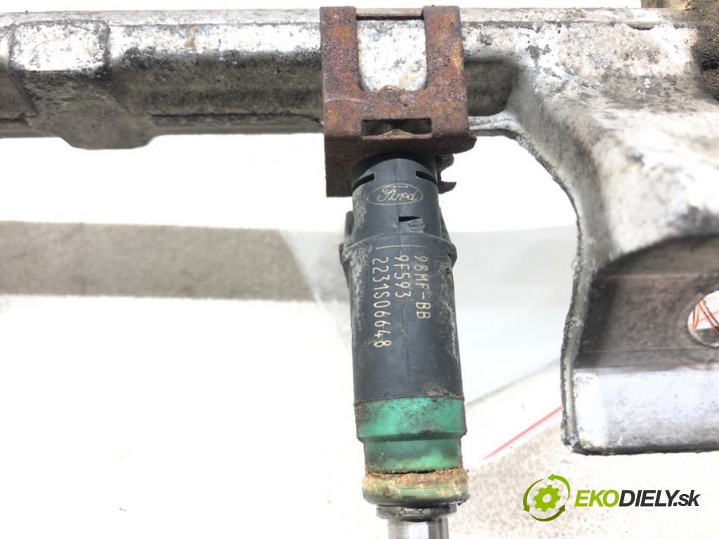 FORD FOCUS I (DAW, DBW) 1998 - 2009    1.6 16V 74 kW [100 KM] benzyna 1998 - 2004  Lišta vstrekovacia Vstrekovacie ventily 98MF-BB (Vstrekovacie lišty)