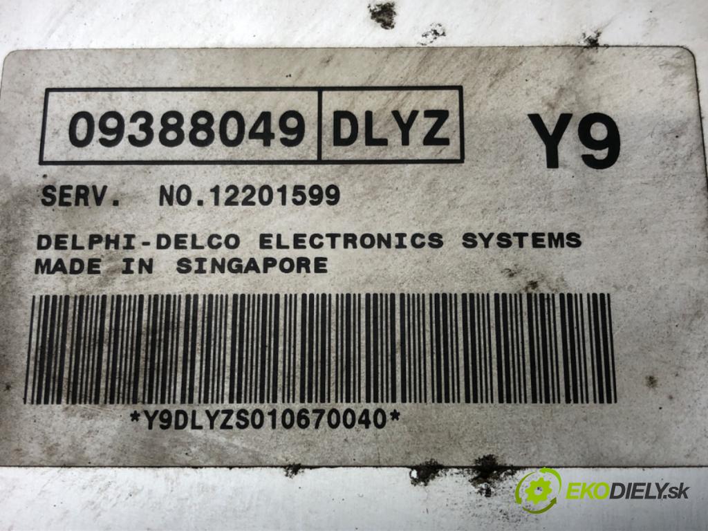 DAEWOO REZZO (U100) 2000 - 2022    2.0 89 kW [121 KM] benzyna 2001 - 2004  riadiaca jednotka Motor 09388049 (Riadiace jednotky)