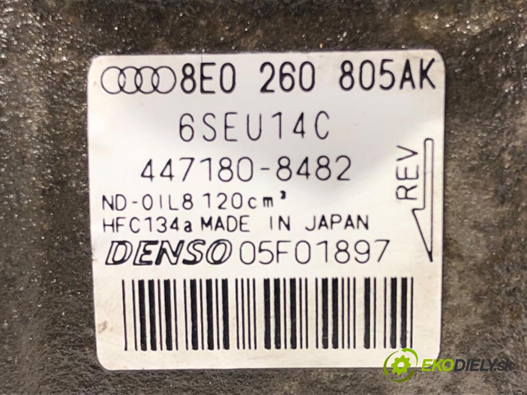 AUDI A4 B6 Avant (8E5) 2000 - 2005    2.5 TDI 120 kW [163 KM] olej napędowy 2002 - 2004  kompresor klimatizace 8E0260805AK (Kompresory)