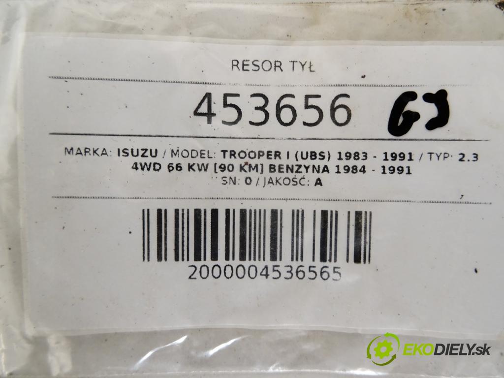 ISUZU TROOPER I (UBS) 1983 - 1991    2.3 4WD 66 kW [90 KM] benzyna 1984 - 1991  Listové pero zad