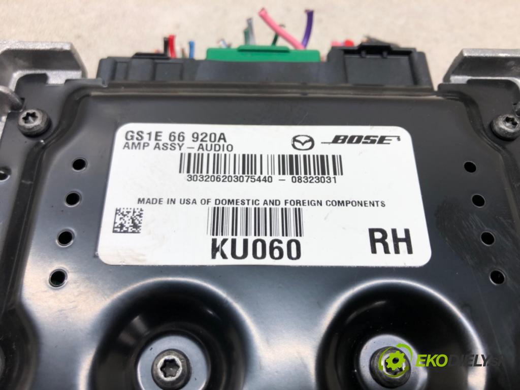 MAZDA 6 Kombi (GH) 2007 - 2013    2.0 MZR-CD (GH14) 103 kW [140 KM] olej napędowy 20  zesilovač BOSE GS1E66920A (Zesilovače)