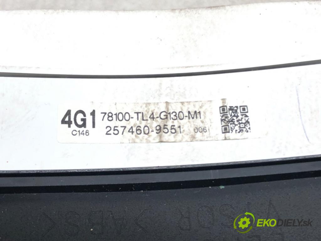 HONDA ACCORD VIII Kombi (CW) 2008 - 2022    2.2 i-DTEC (CW3) 110 kW [150 KM] olej napędowy 200  Prístrojovka 78100-TL4-G130-M1 (Prístrojové dosky, displeje)