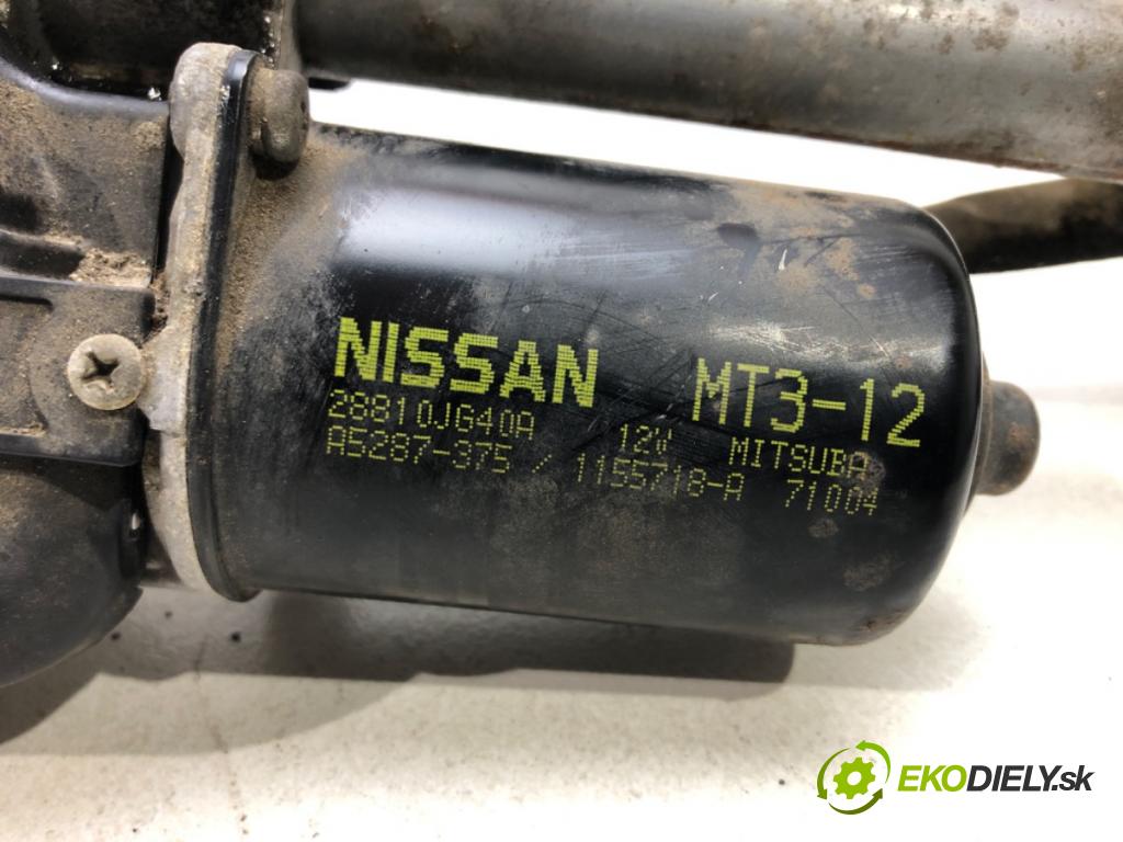 NISSAN X-TRAIL II (T31) 2007 - 2018    2.0 dCi 110 kW [150 KM] olej napędowy 2007 - 2013  Mechanizmus stieračov predný 28810JG40A (Motorčeky stieračov predné)