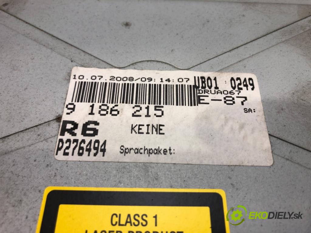 BMW 1 (E87) 2003 - 2013    118 d 105 kW [143 KM] olej napędowy 2007 - 2011  RADIO 9186215 (Audio zariadenia)