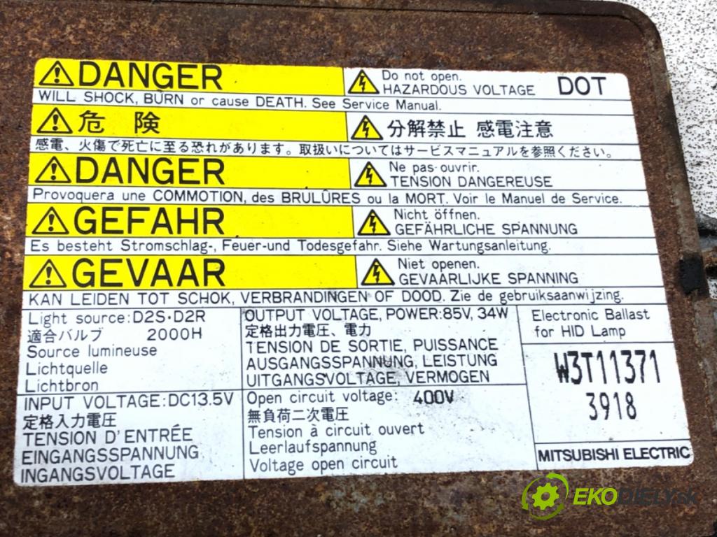 MAZDA 3 (BK) 2003 - 2009    2.0 (BKEP) 110 kW [150 KM] benzyna 2003 - 2009  Menič XENON W3T11371 (Riadiace jednotky xenónu)