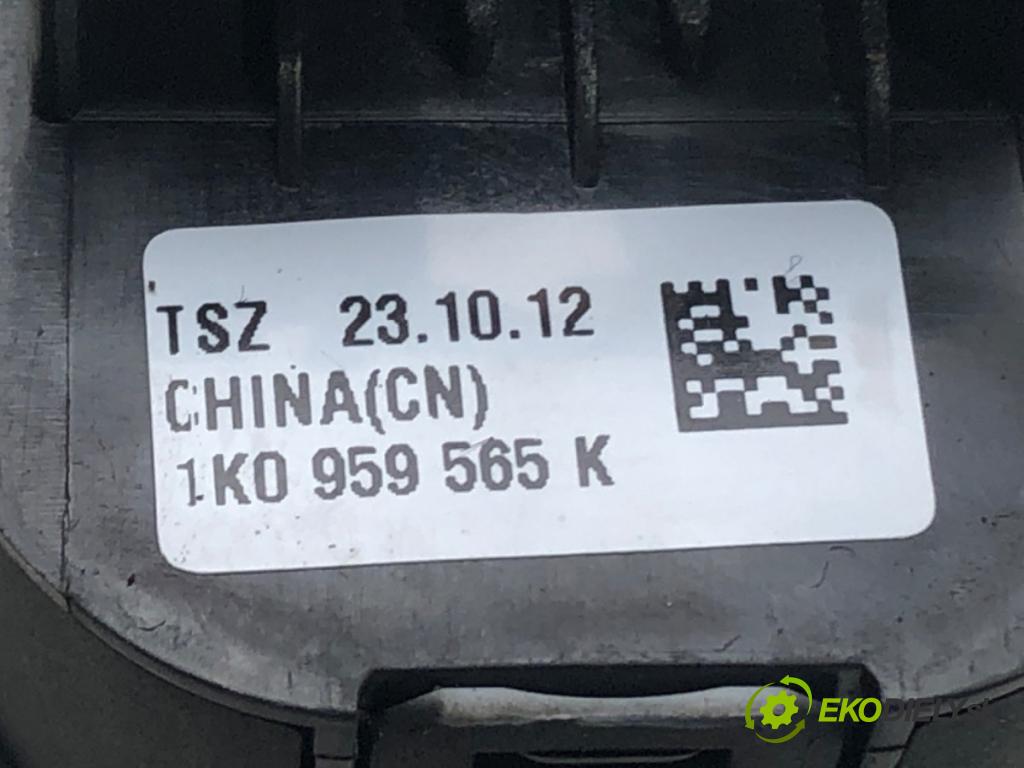 VW PASSAT B7 (362) 2010 - 2015    2.0 TDI 103 kW [140 KM] olej napędowy 2010 - 2014  Prepínač nastavenia spätných zrkadiel 1K0959565K (Prepínače, spínače, tlačidlá a ovládače kúrenia)
