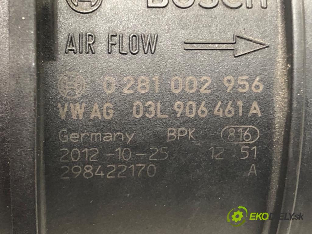 VW PASSAT B7 (362) 2010 - 2015    2.0 TDI 103 kW [140 KM] olej napędowy 2010 - 2014  Váha vzduchu 03L906461A (Váhy vzduchu)