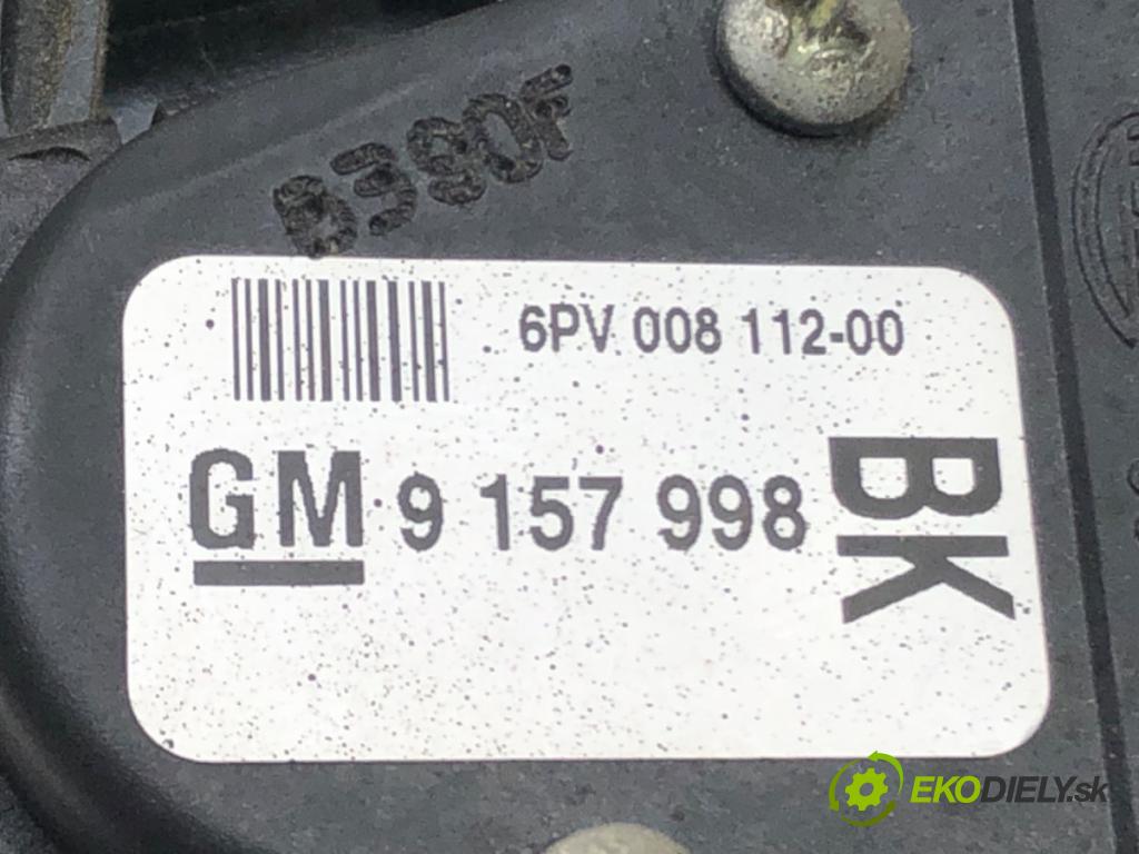 OPEL ASTRA G liftback (T98) 1998 - 2009    2.2 16V (F08, F48) 108 kW [147 KM] benzyna 2000 -   Potenciometer plynového pedálu 9157998BK (Pedále)
