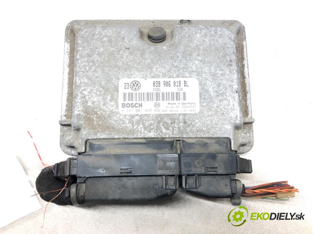 VW BORA I (1J2) 1998 - 2013    1.9 TDI 66 kW [90 KM] olej napędowy 1998 - 2005  riadiaca jednotka Motor 038906018BL (Riadiace jednotky)