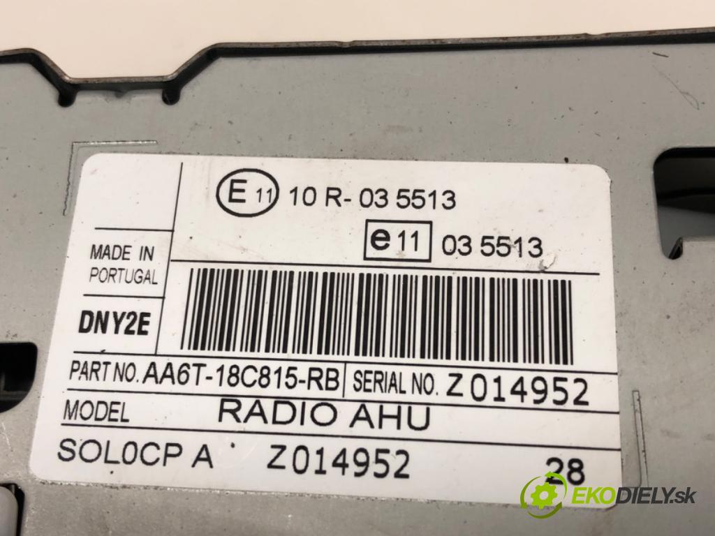 FORD FIESTA VI (CB1, CCN) 2008 - 2022    1.25 60 kW [82 KM] benzyna 2008 - 2017  RADIO AA6T-18C815-RB (Audio zariadenia)