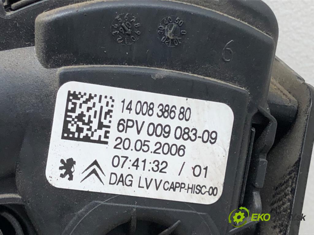 PEUGEOT 807 (EB_) 2002 - 2022    2.2 HDi 94 kW [128 KM] olej napędowy 2002 - 2022  Potenciometer plynového pedálu 1400838680 (Pedále)