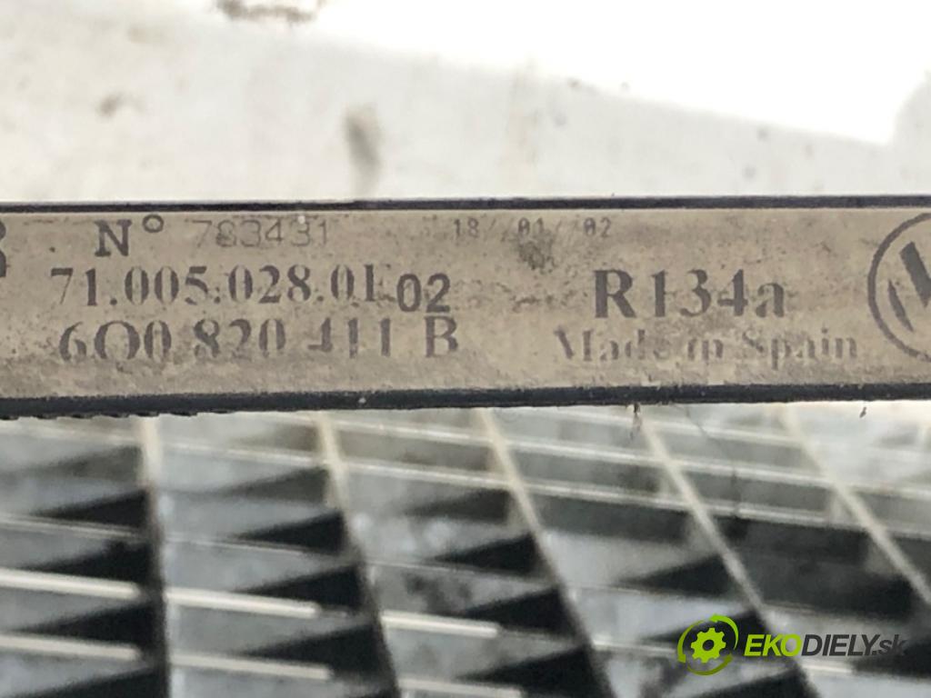 SEAT IBIZA III (6L1) 2002 - 2009    1.9 SDI 47 kW [64 KM] olej napędowy 2002 - 2005  Chladič klimatizácie 6Q0820411B (Chladiče klimatizácie)