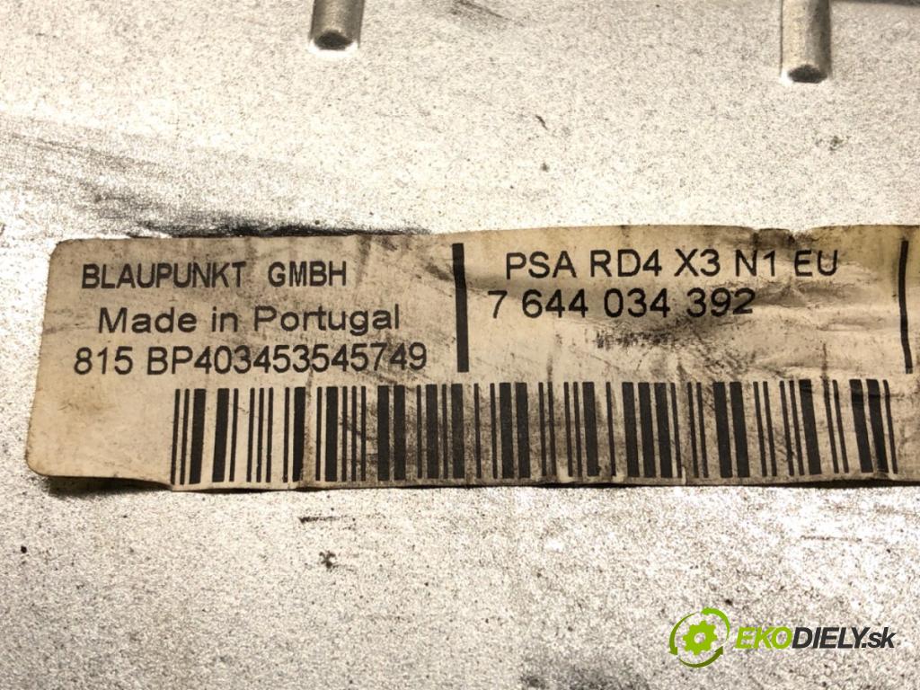 CITROEN C5 II Break (RE_) 2004 - 2022    2.0 HDi (RERHRH) 100 kW [136 KM] olej napędowy 200  RADIO 7644034392 (Audio zariadenia)