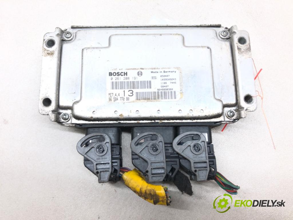 PEUGEOT 1007 (KM_) 2005 - 2022    1.6 16V 80 kW [109 KM] benzyna 2005 - 2022  riadiaca jednotka Motor 9658477080 0261208191 (Riadiace jednotky)