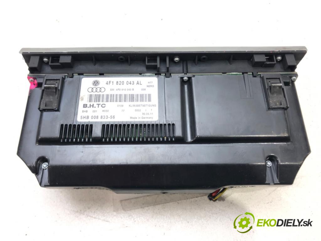 AUDI A6 C6 (4F2) 2004 - 2011    4.2 quattro 246 kW [335 KM] benzyna 2004 - 2006  Panel ovládania kúrenia 4F1820043AL (Prepínače, spínače, tlačidlá a ovládače kúrenia)