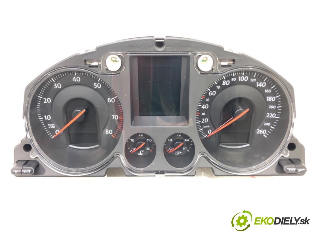 VW PASSAT B6 (3C2) 2005 - 2010    1.6 FSI 85 kW [115 KM] benzyna 2005 - 2008  Prístrojovka 3C0920870P (Prístrojové dosky, displeje)