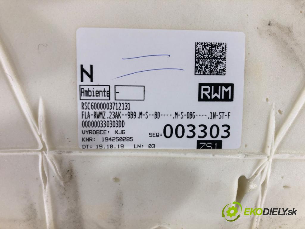 SKODA FABIA III (NJ3) 2014 - 2022    1.0 55 kW [75 KM] benzyna 2014 - 2022  sedadlo zadní část  (Sedačky, sedadla)