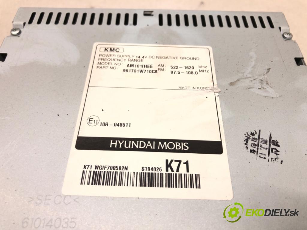 KIA RIO III (UB) 2011 - 2017    1.2 CVVT 62 kW [84 KM] benzyna 2014 - 2017  RADIO 961701W710CA (Audio zariadenia)