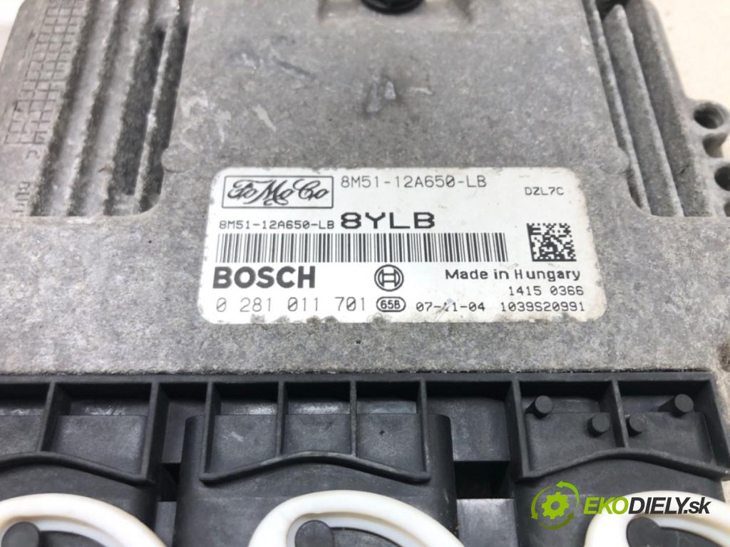 FORD FOCUS II (DA_, HCP, DP) 2004 - 2013    1.6 TDCi 66 kW [90 KM] olej napędowy 2005 - 2012  riadiaca jednotka Motor 0281011701 (Riadiace jednotky)