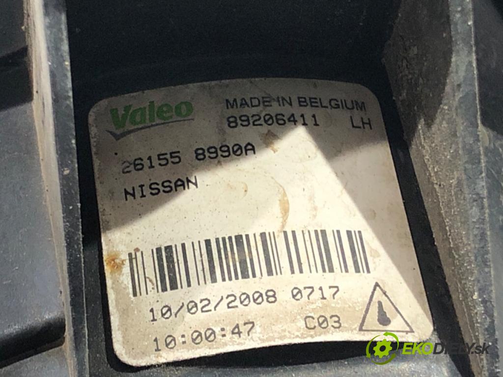 NISSAN QASHQAI / QASHQAI +2 I (J10, NJ10, JJ10E) 2006 - 2014    2.0 104 kW [141 KM] benzyna 2007 - 2013  hmlové svetlo, hmlovka levý 261558990A